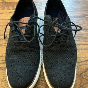 Cole Haan Men's Black ZERØGRAND Stitchlite Wingtip Oxfords